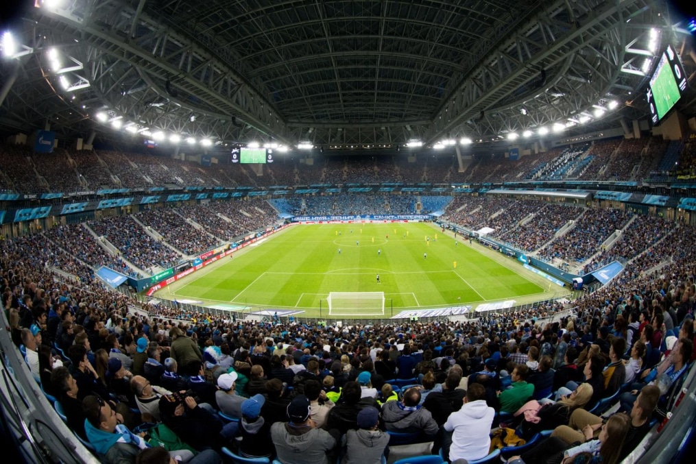 Виды чаши стадиона «Санкт-Петербург» на матче «Зенит» — «Ростов»