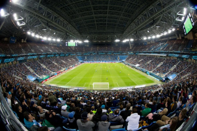 Виды чаши стадиона «Санкт-Петербург» на матче «Зенит» — «Ростов»