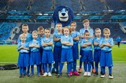 Группа поддержки «Зенит Фан» на матче «Зенит» — «Уфа»