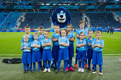 Группа поддержки «Зенит Фан» на матче «Зенит» — «Уфа»