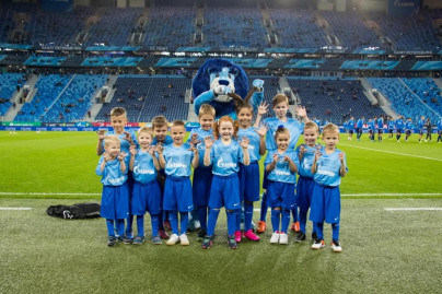 Группа поддержки «Зенит Фан» на матче «Зенит» — «Уфа»