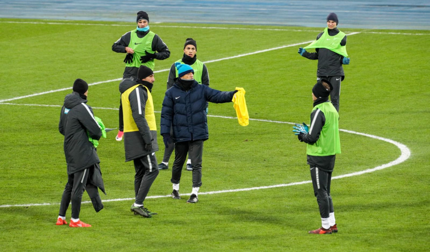 Тренировка «Зенита» перед матчем с «Уралом»