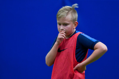 Михаил Кизеев и Даниил Пенчиков провели мастер класс от Академии ФК «Зенит» для детей сотрудников АО «СОГАЗ»