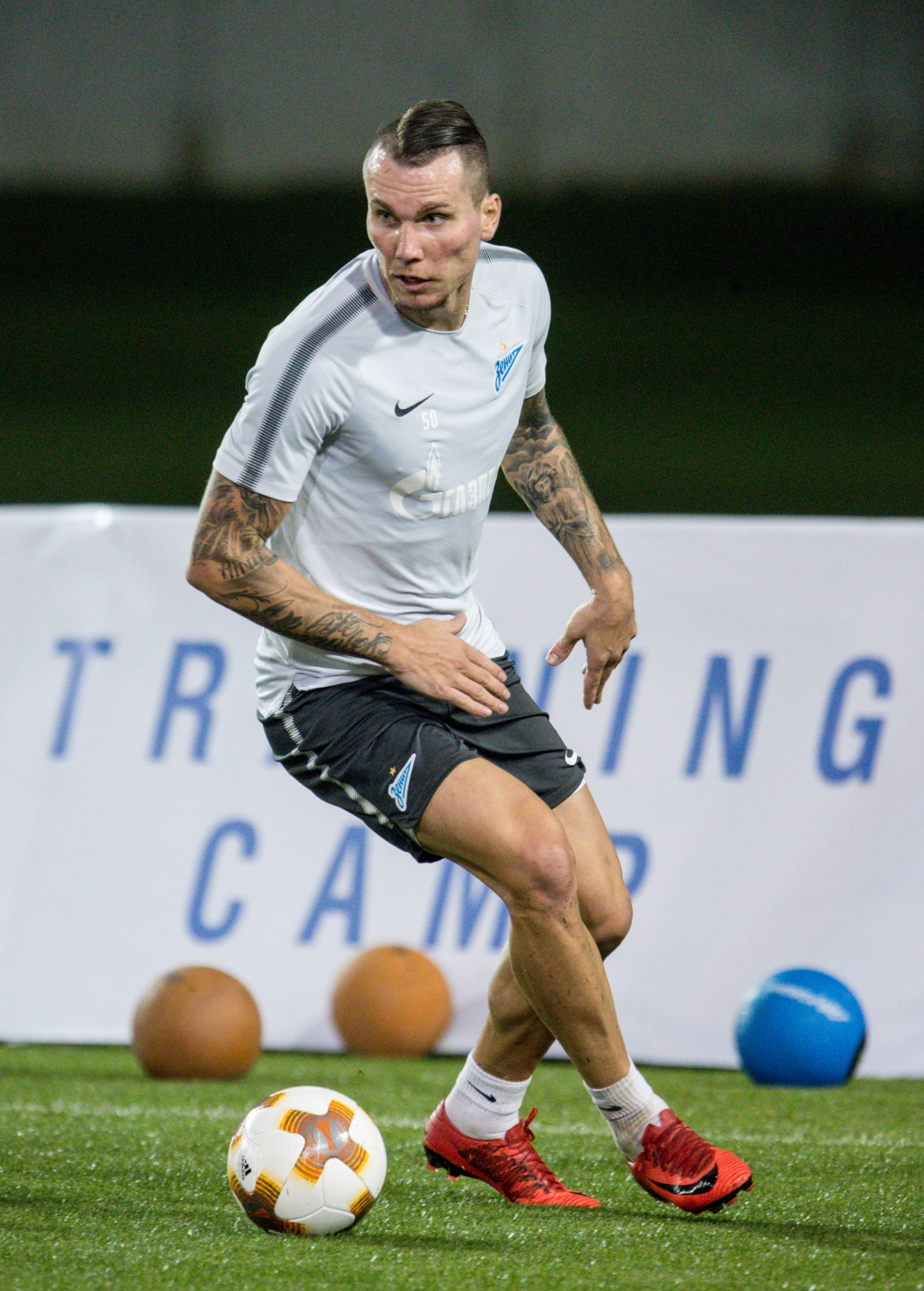 «Газпром»-тренировочные сборы в Дубае: 18 января, вечерняя тренировка