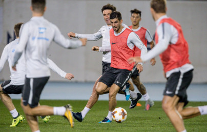 «Газпром»-тренировочные сборы в Дубае: 18 января, вечерняя тренировка