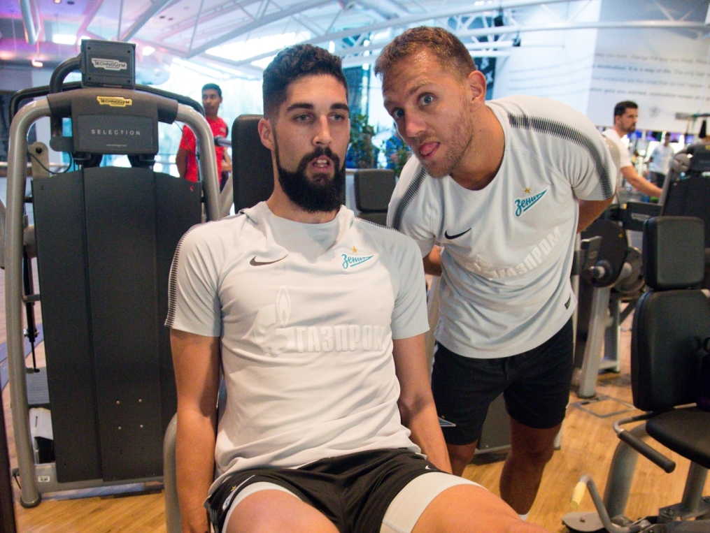 «Газпром»-тренировочные сборы в Дубае: 19 января, вечерняя тренировка