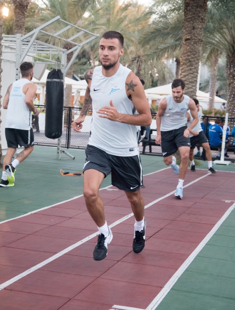 «Газпром»-тренировочные сборы в Дубае: 19 января, вечерняя тренировка