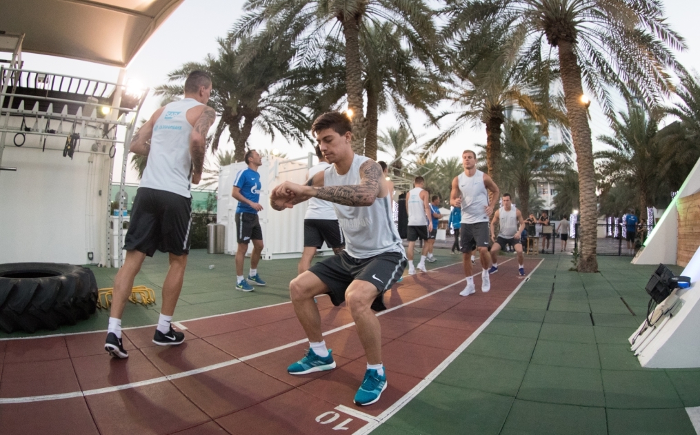 «Газпром»-тренировочные сборы в Дубае: 19 января, вечерняя тренировка