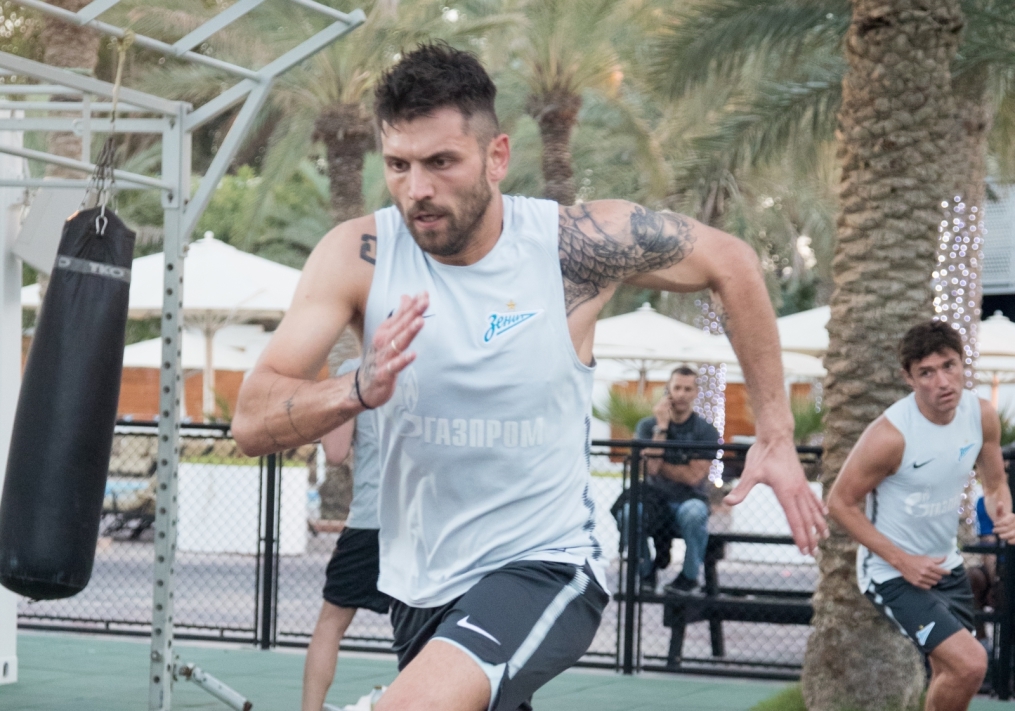 «Газпром»-тренировочные сборы в Дубае: 19 января, вечерняя тренировка