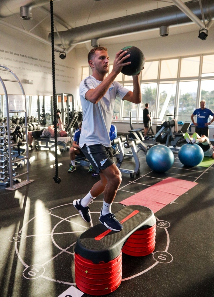 «Газпром»-тренировочные сборы в Дубае: 19 января, вечерняя тренировка