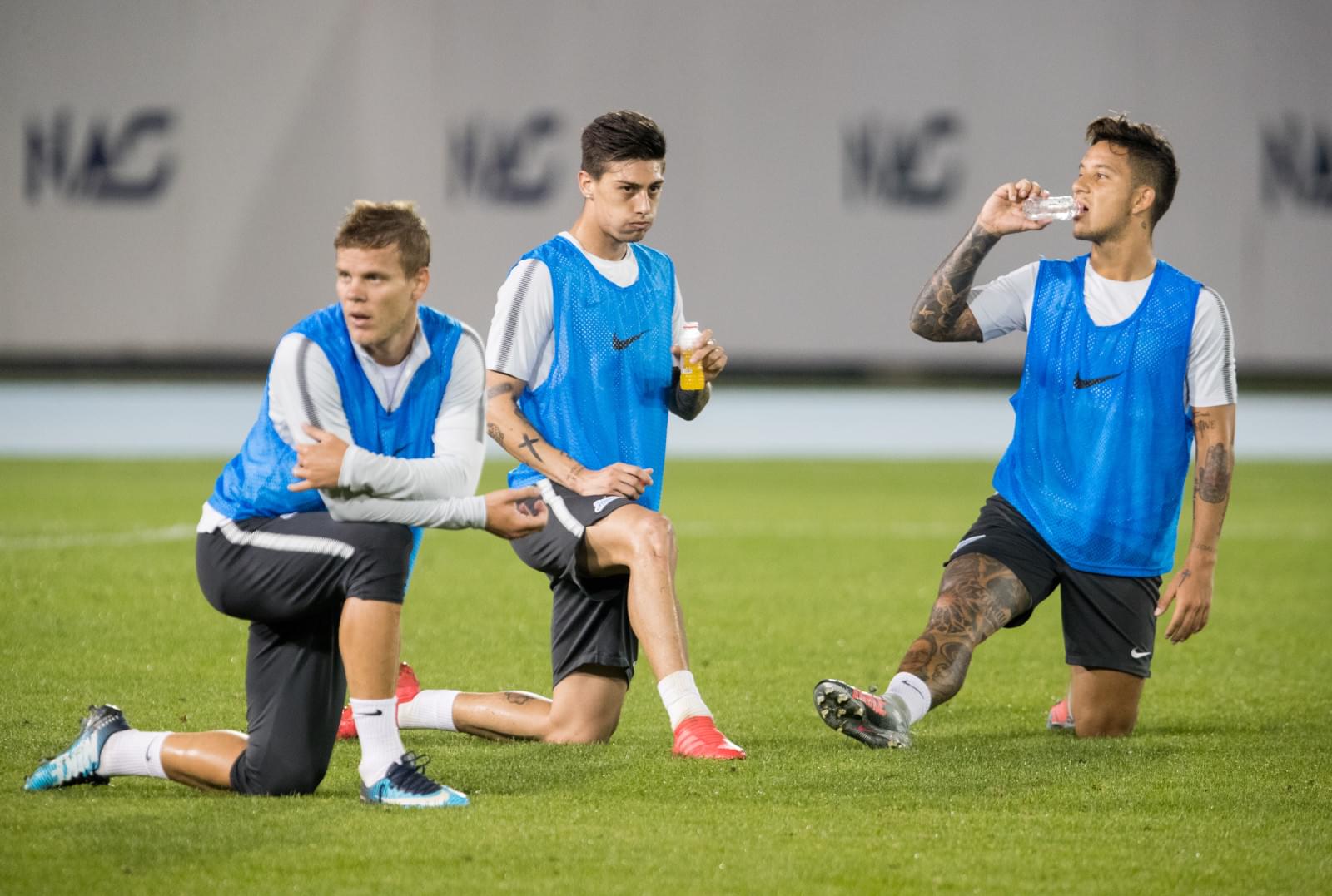 «Газпром»-тренировочные сборы в Дубае: 20 января, вечерняя тренировка