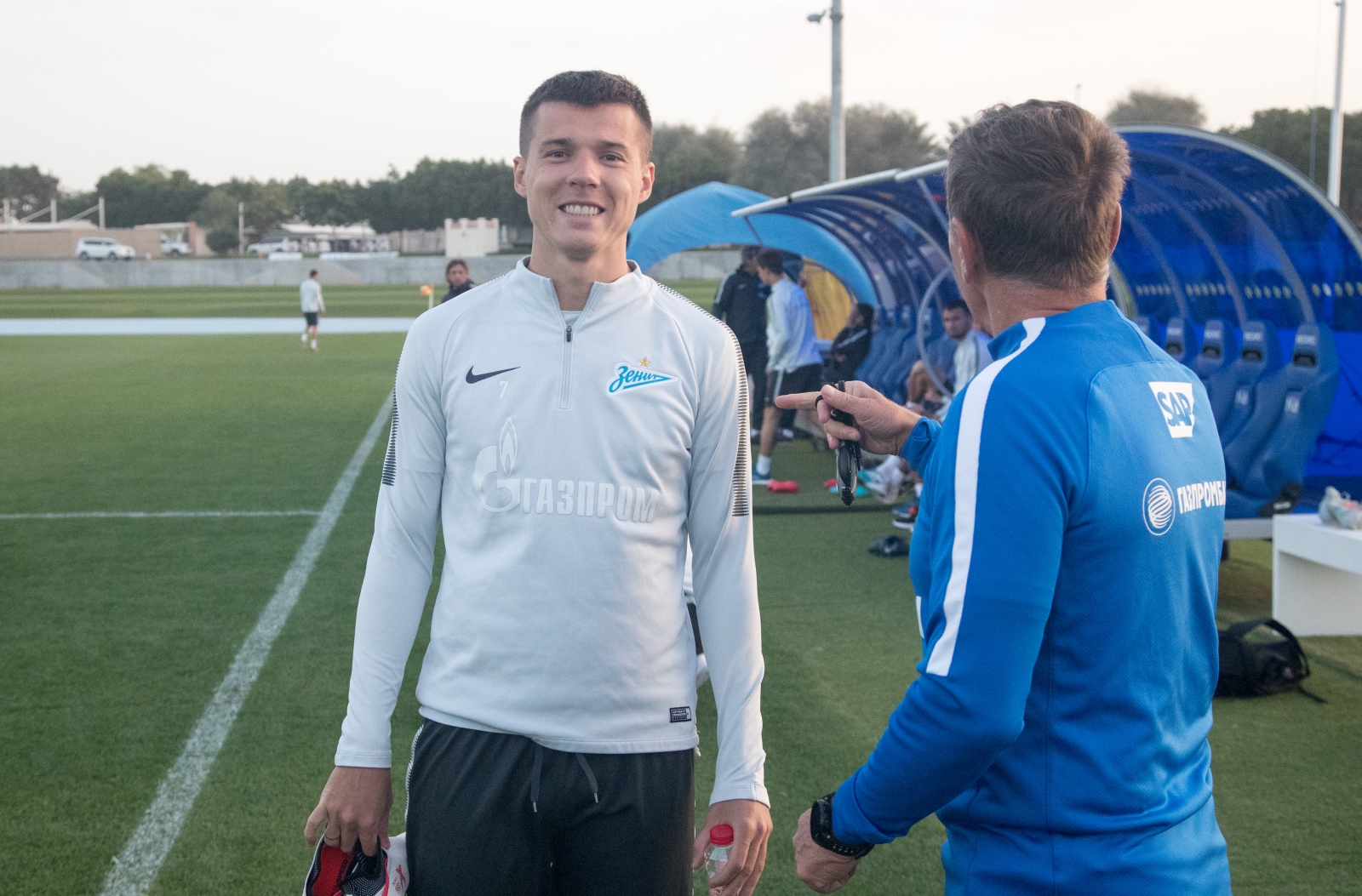 «Газпром»-тренировочные сборы в Дубае: 21 января, вечерняя тренировка