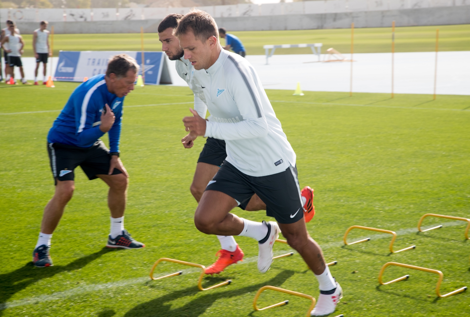 «Газпром»-тренировочные сборы в Дубае: 22 января, утренняя тренировка