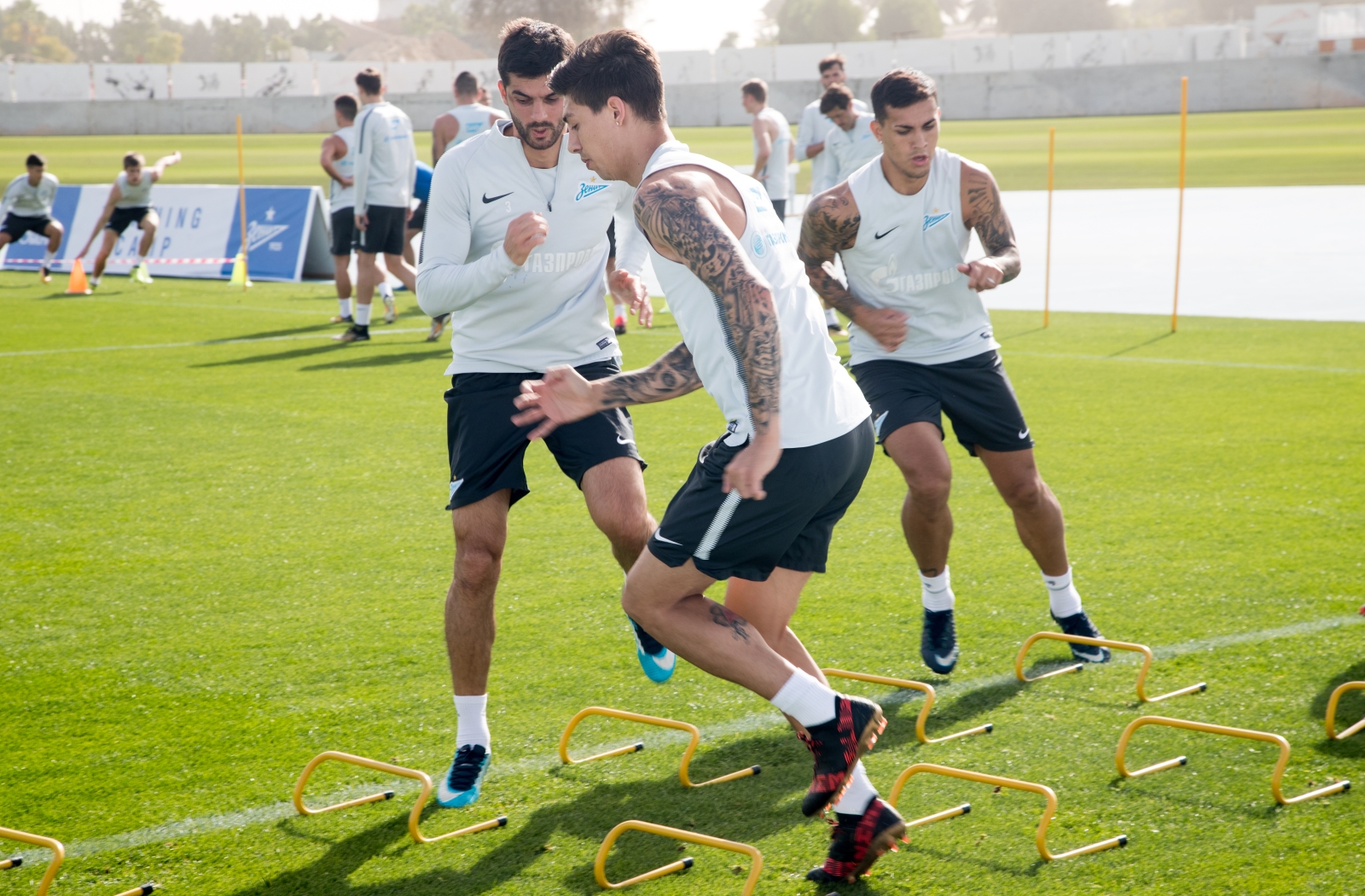 «Газпром»-тренировочные сборы в Дубае: 22 января, утренняя тренировка