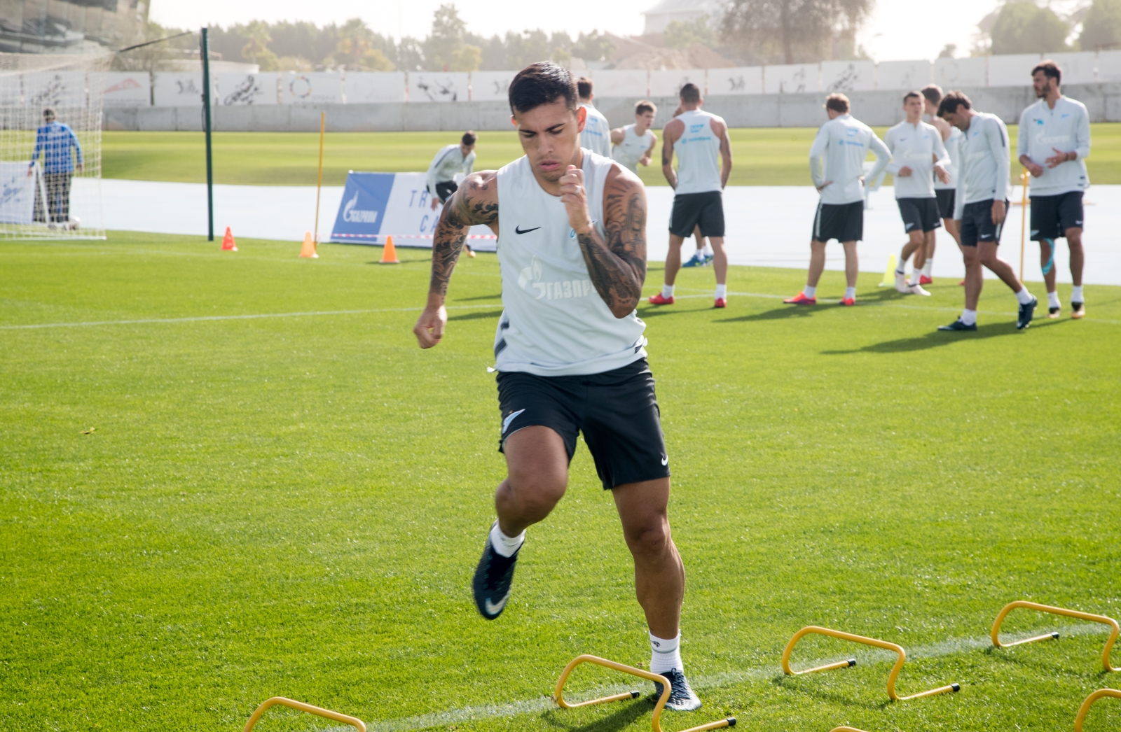 «Газпром»-тренировочные сборы в Дубае: 22 января, утренняя тренировка