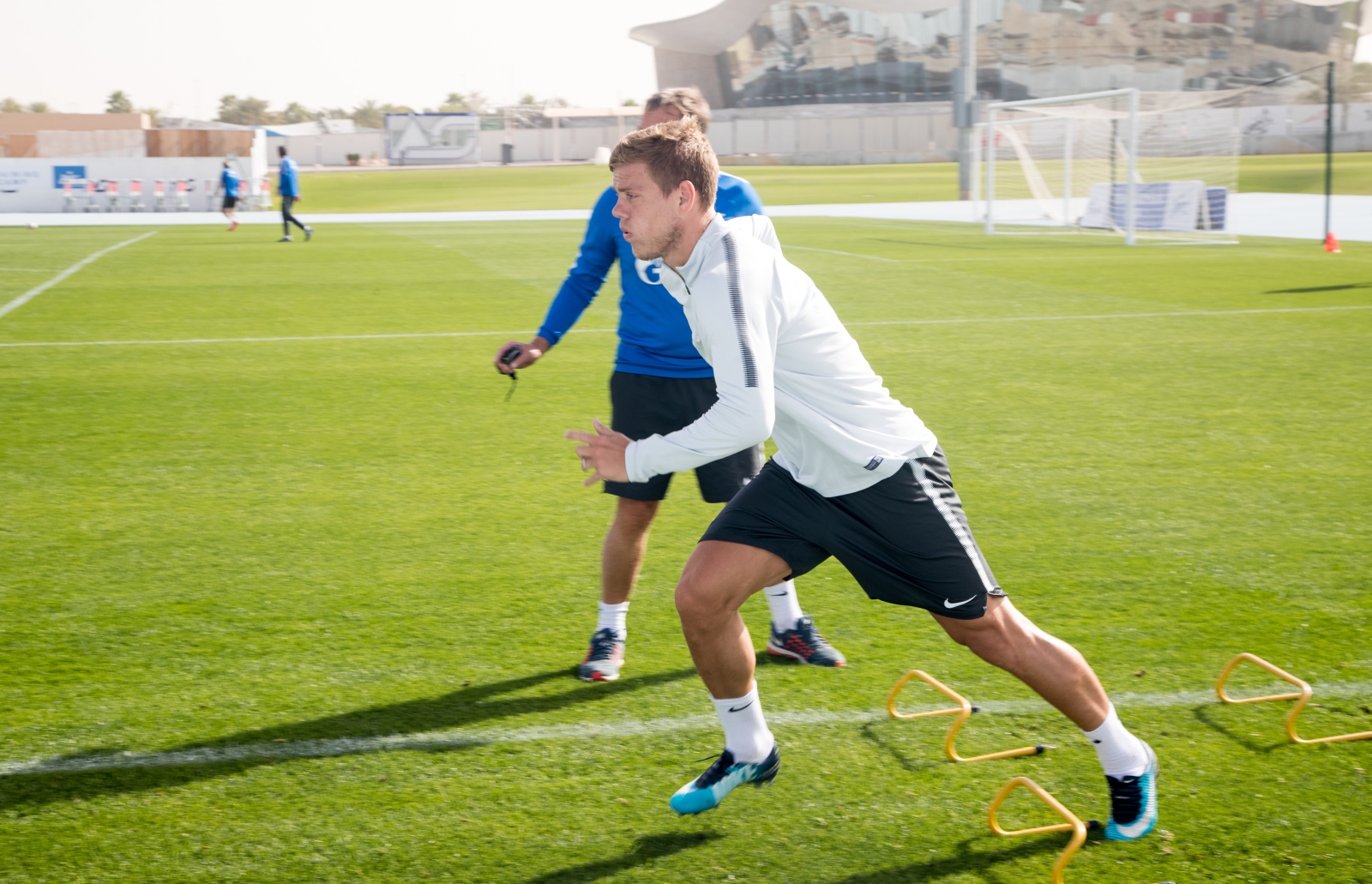 «Газпром»-тренировочные сборы в Дубае: 22 января, утренняя тренировка