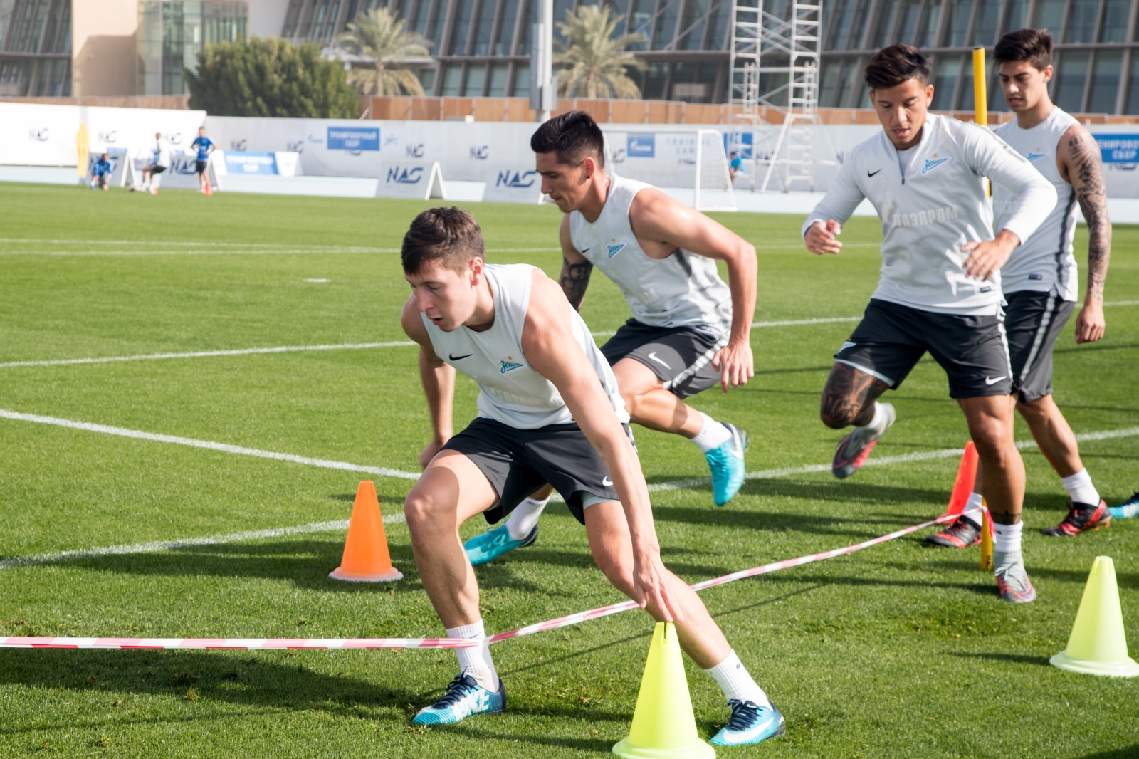 «Газпром»-тренировочные сборы в Дубае: 22 января, утренняя тренировка