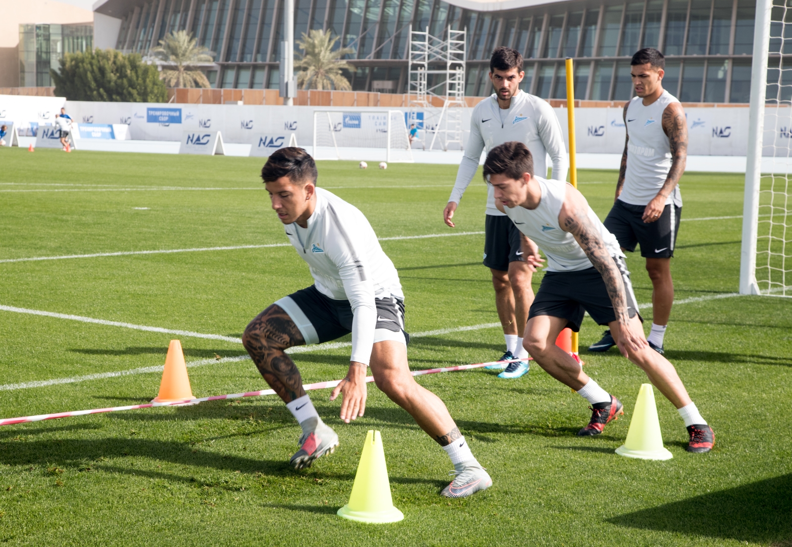 «Газпром»-тренировочные сборы в Дубае: 22 января, утренняя тренировка