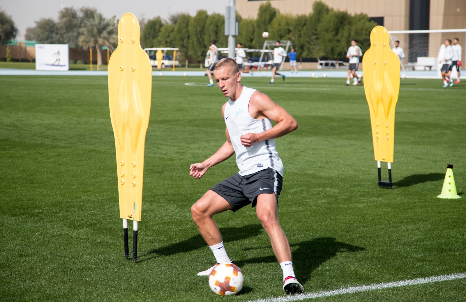 «Газпром»-тренировочные сборы в Дубае: 22 января, утренняя тренировка