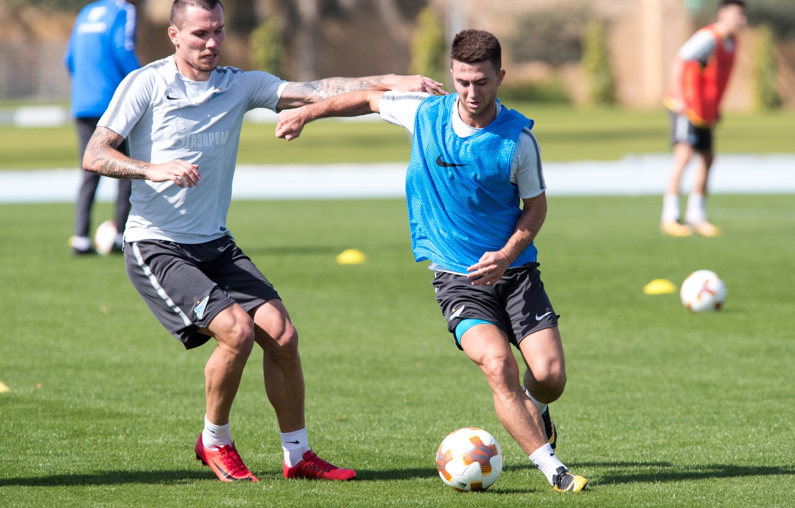 «Газпром»-тренировочные сборы в Дубае: тренировка 23 января