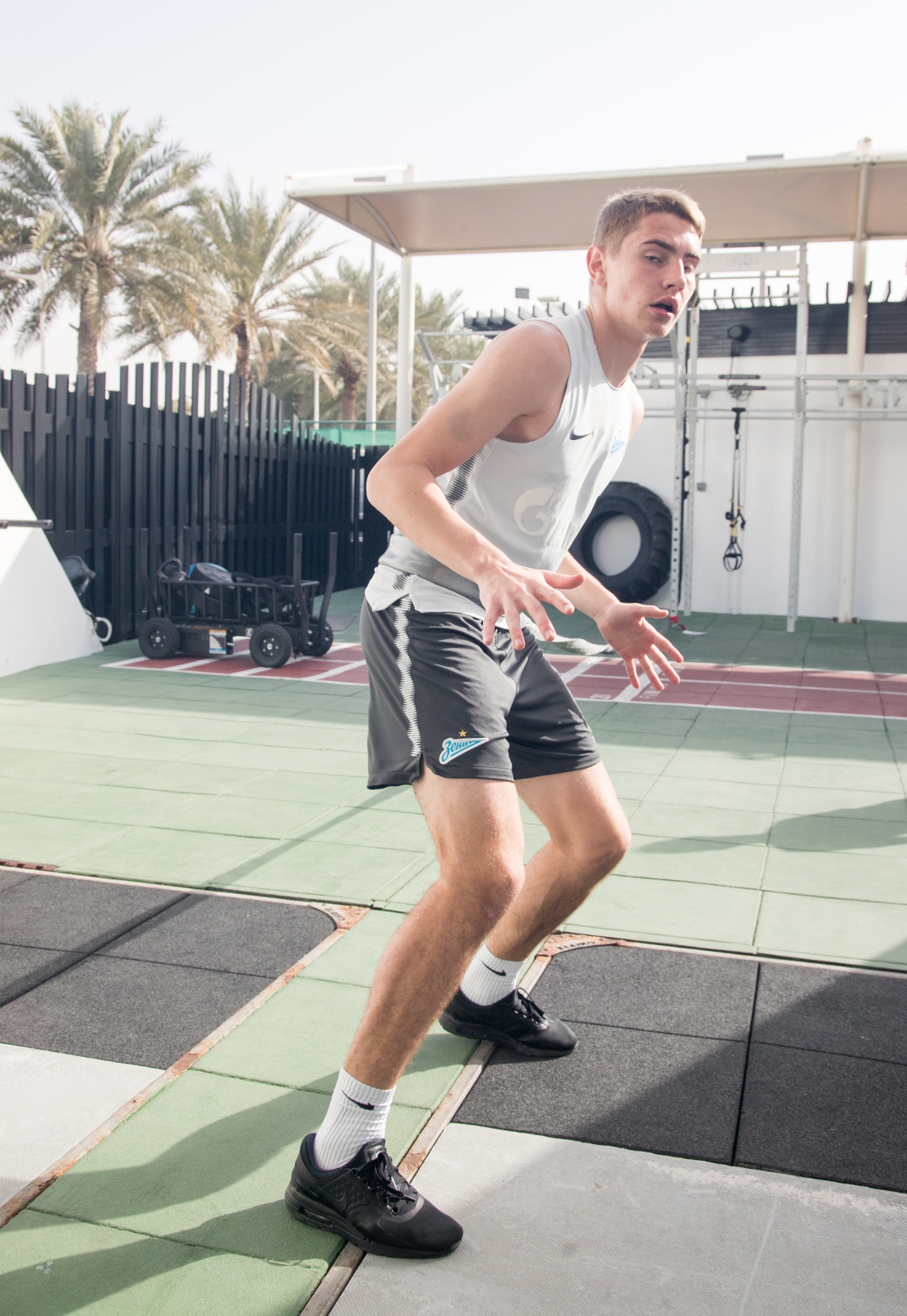 «Газпром»-тренировочные сборы в Дубае: 24 января, утренняя тренировка