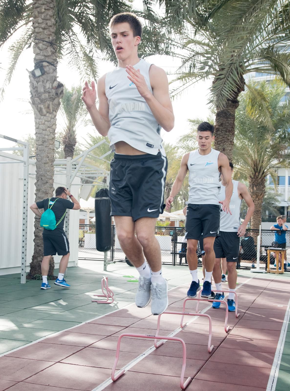 «Газпром»-тренировочные сборы в Дубае: 24 января, утренняя тренировка