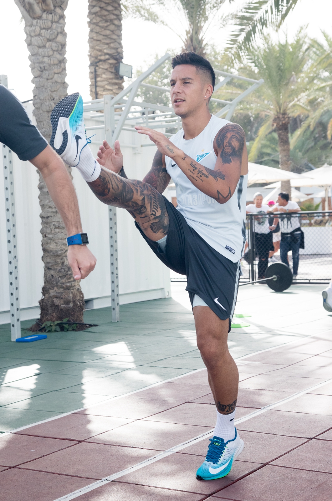 «Газпром»-тренировочные сборы в Дубае: 24 января, утренняя тренировка