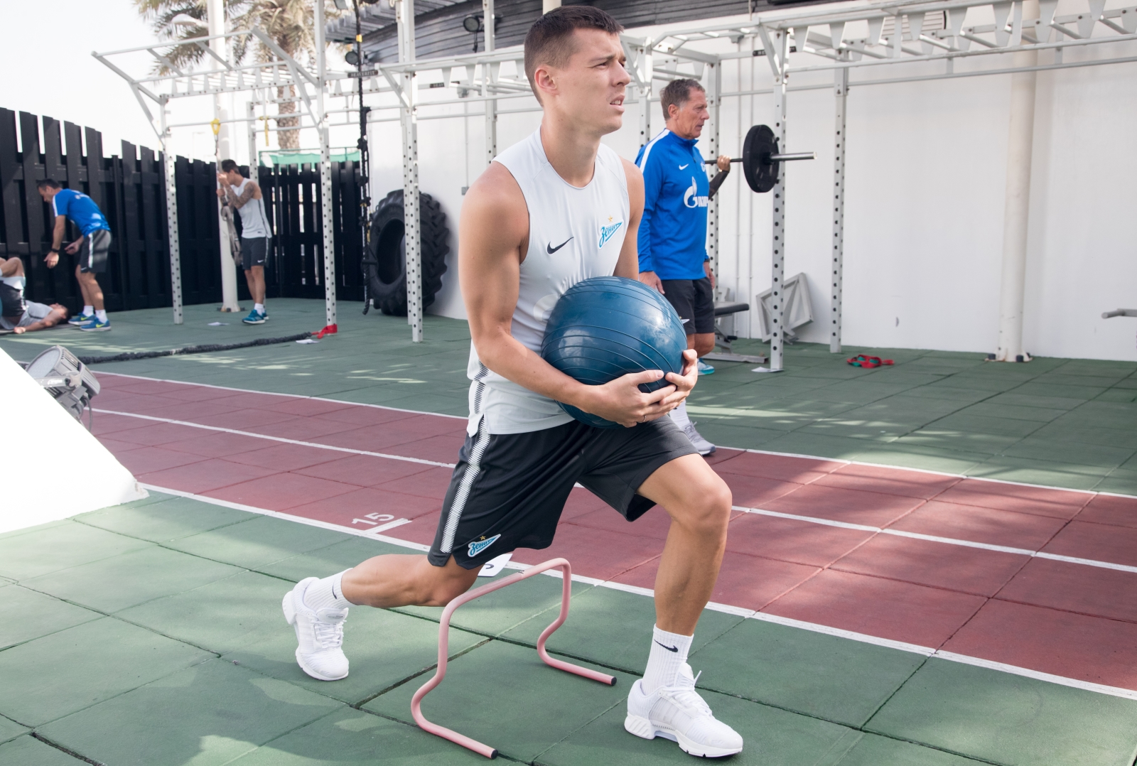 «Газпром»-тренировочные сборы в Дубае: 24 января, утренняя тренировка