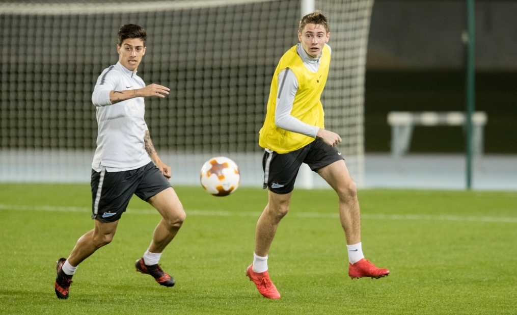 «Газпром»-тренировочные сборы в Дубае: 24 января, вечерняя тренировка