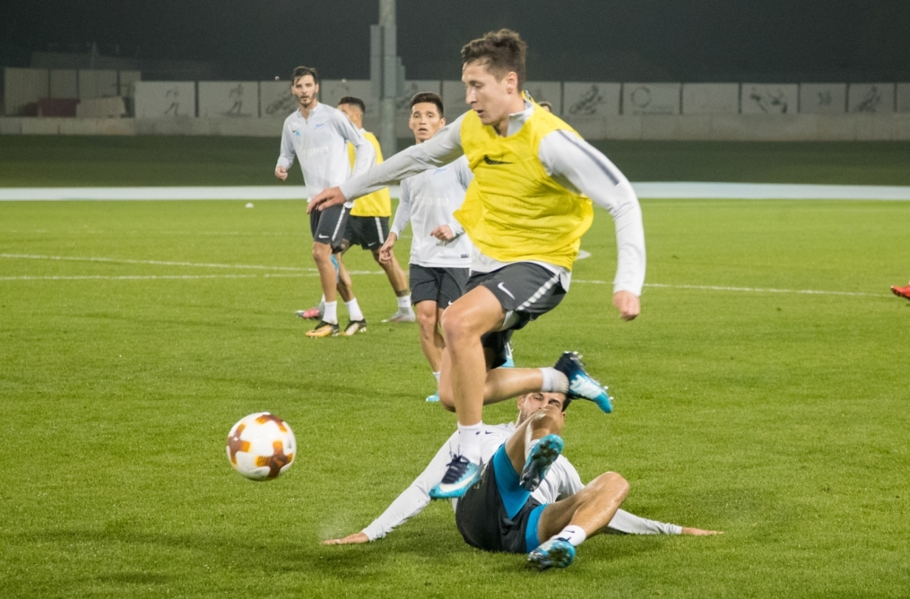 «Газпром»-тренировочные сборы в Дубае: 24 января, вечерняя тренировка