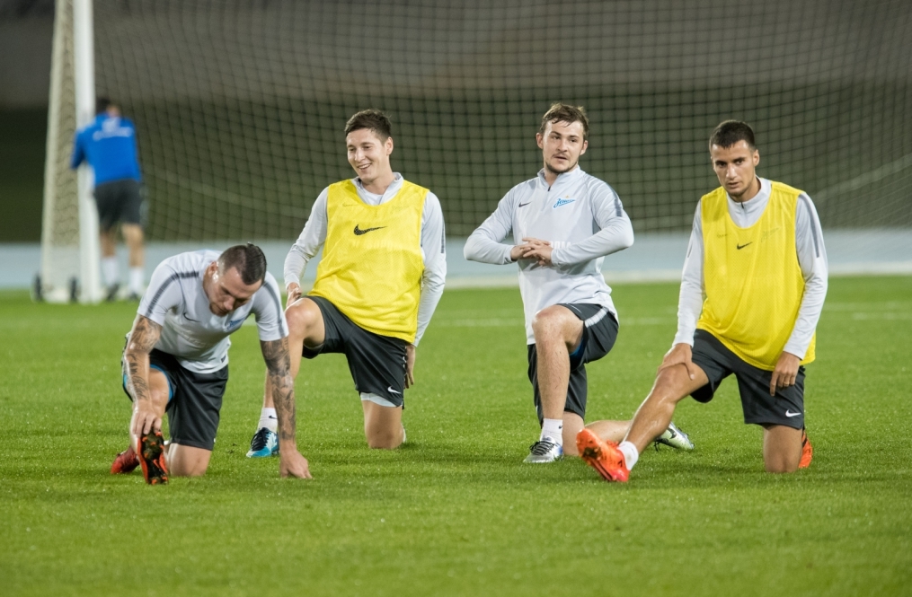 «Газпром»-тренировочные сборы в Дубае: 24 января, вечерняя тренировка