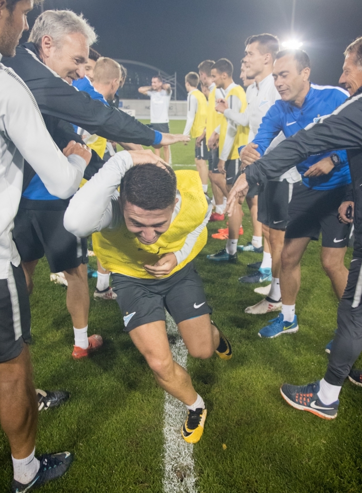 «Газпром»-тренировочные сборы в Дубае: 24 января, вечерняя тренировка