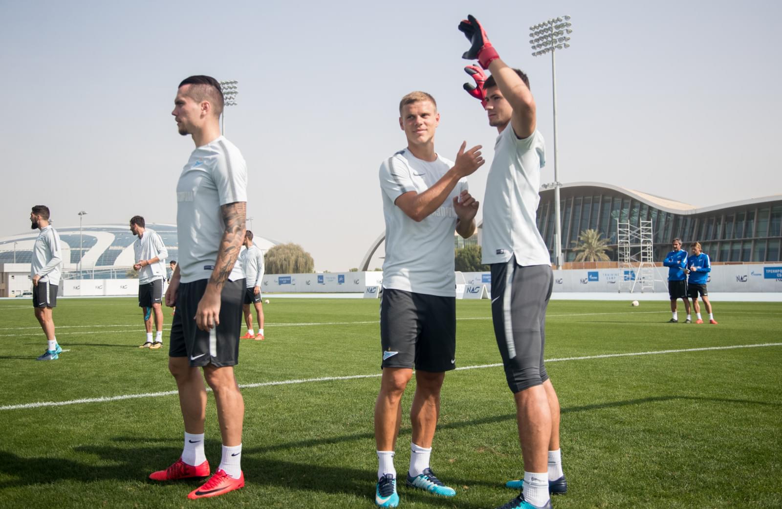 «Газпром»-тренировочные сборы в Дубае: 25 января, утренняя тренировка