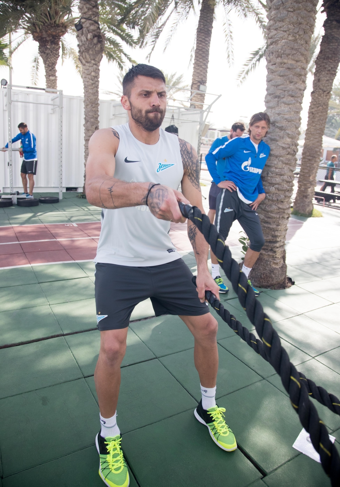 «Газпром»-тренировочные сборы в Дубае: 27 января, утренняя тренировка