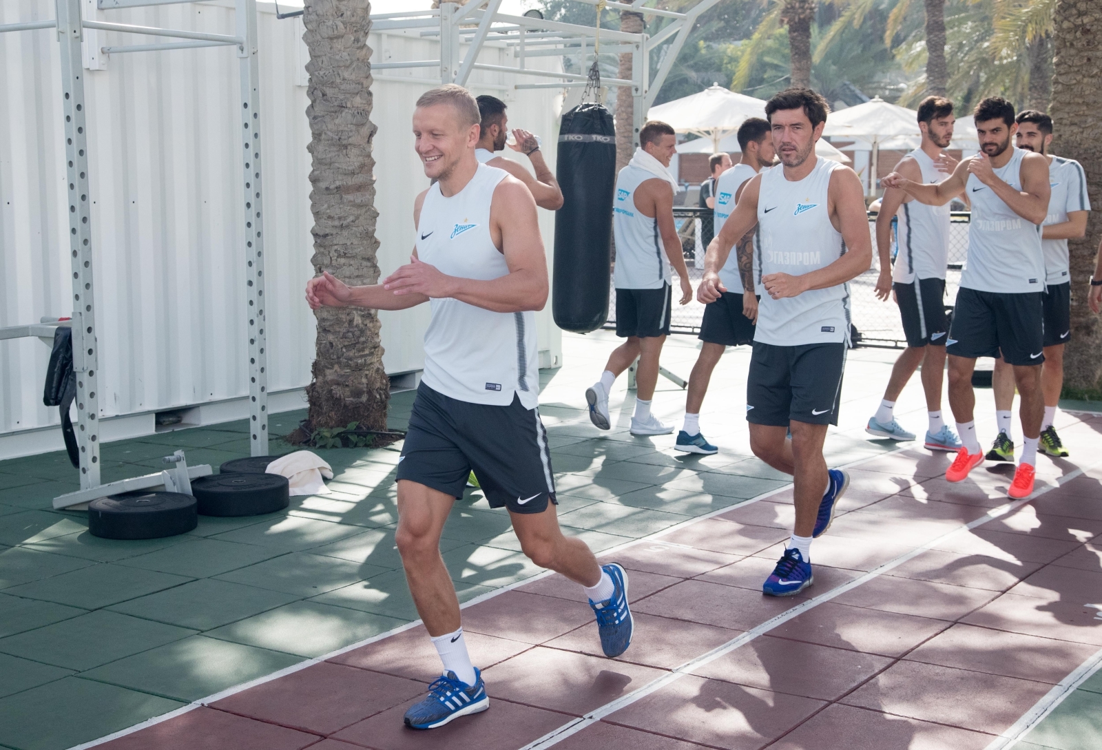 «Газпром»-тренировочные сборы в Дубае: 27 января, утренняя тренировка