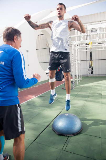 «Газпром»-тренировочные сборы в Дубае: 27 января, утренняя тренировка