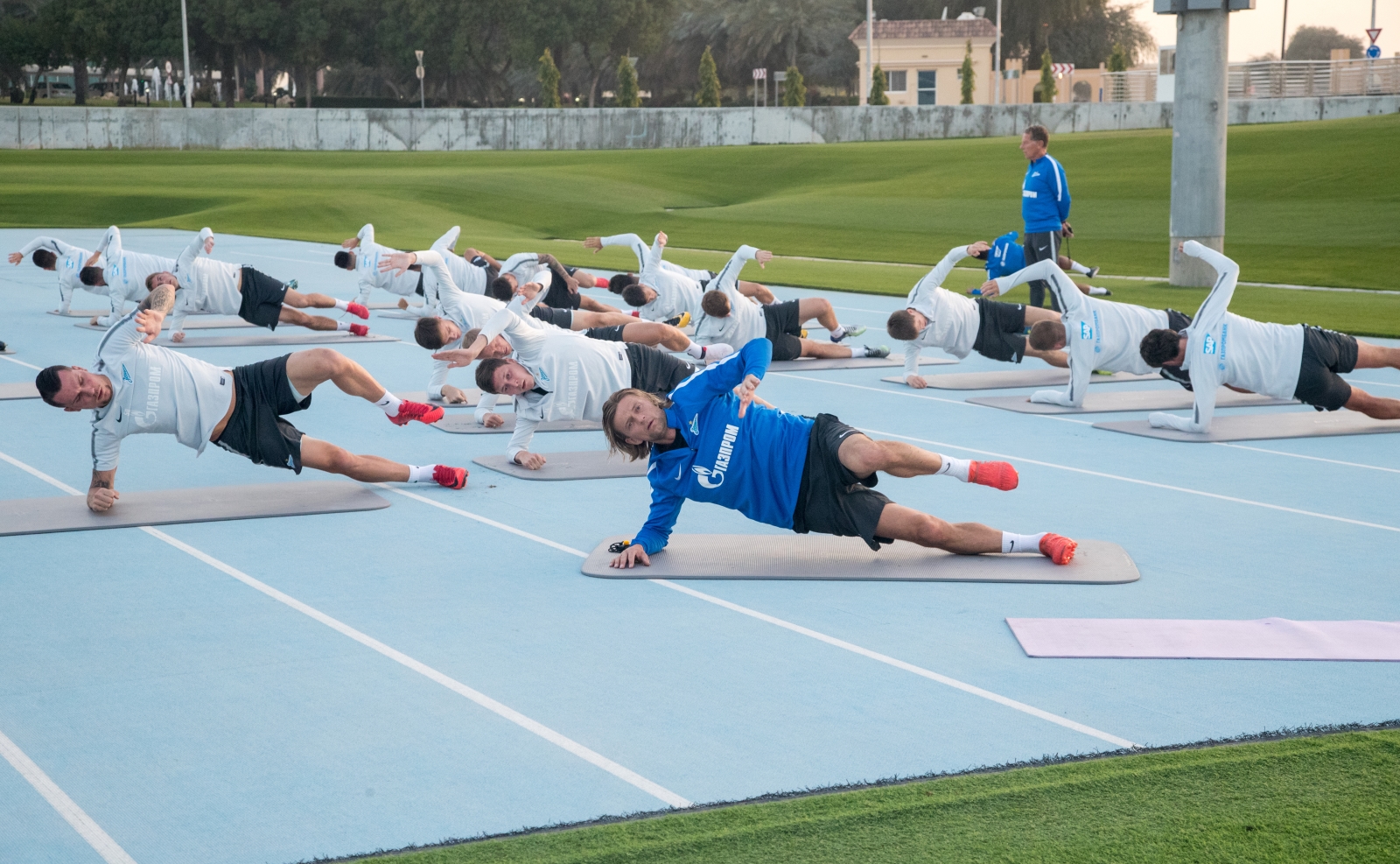 «Газпром»-тренировочные сборы в Дубае: 27 января, вечерняя тренировка