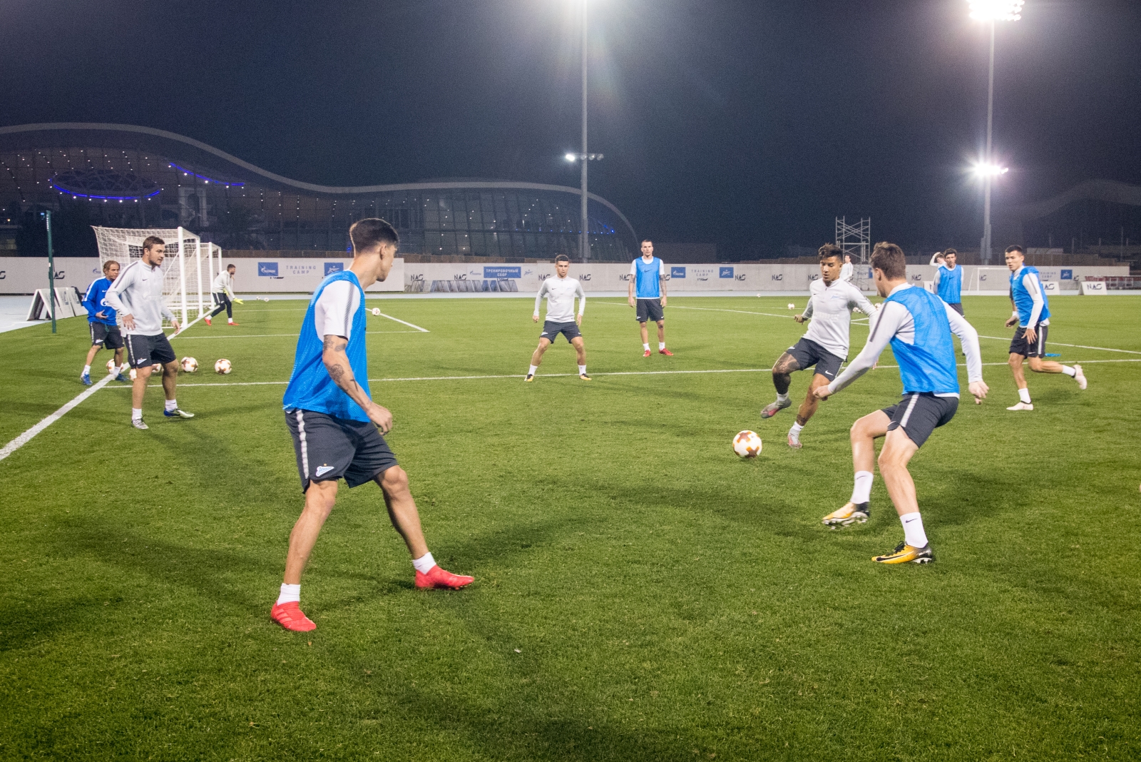 «Газпром»-тренировочные сборы в Дубае: 27 января, вечерняя тренировка