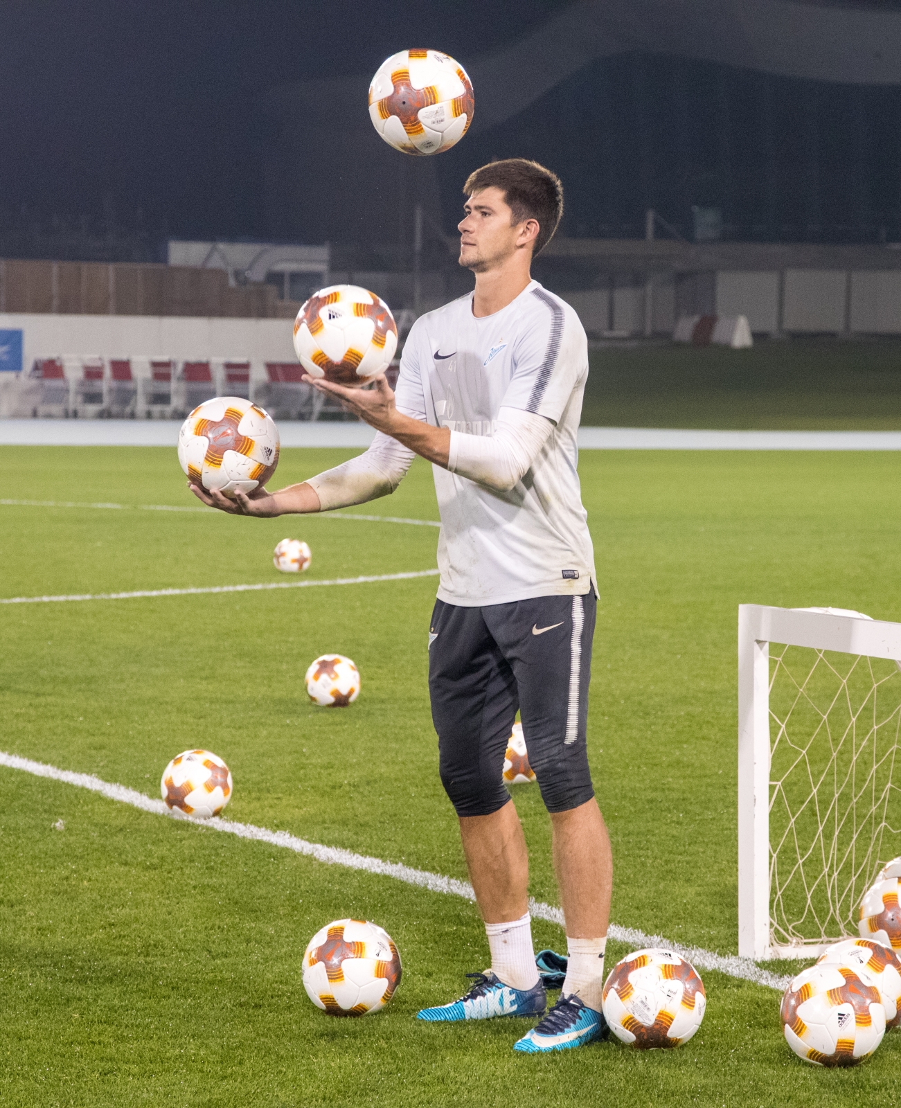 «Газпром»-тренировочные сборы в Дубае: 27 января, вечерняя тренировка