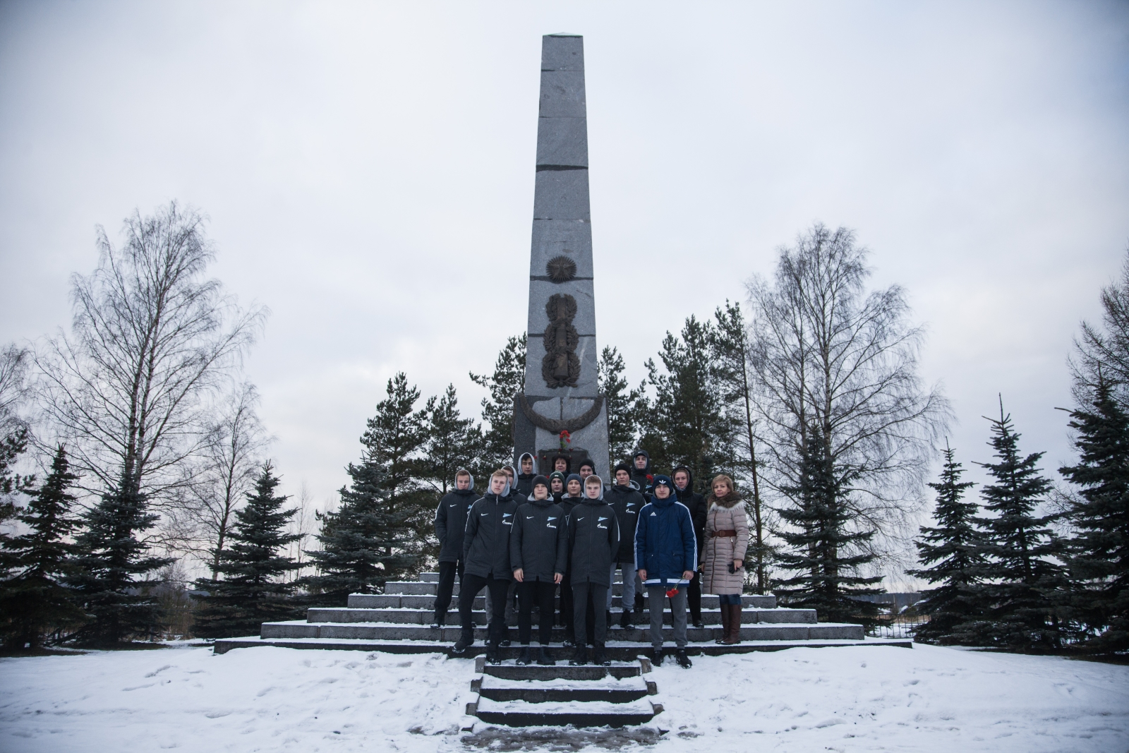 Воспитанники «Газпром»-Академии на экскурсии, приуроченной к 75-й годовщине прорыва блокады Ленинграда