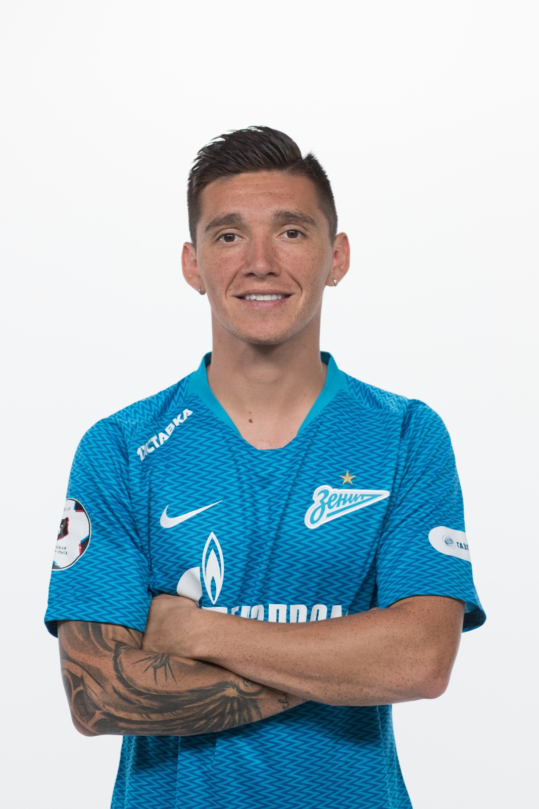 Фотосессия футболистов и тренеров основного состава ФК «Зенит» сезона 2018/19