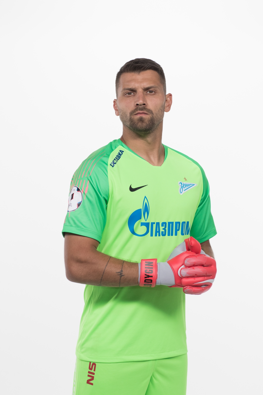 Фотосессия футболистов и тренеров основного состава ФК «Зенит» сезона 2018/19