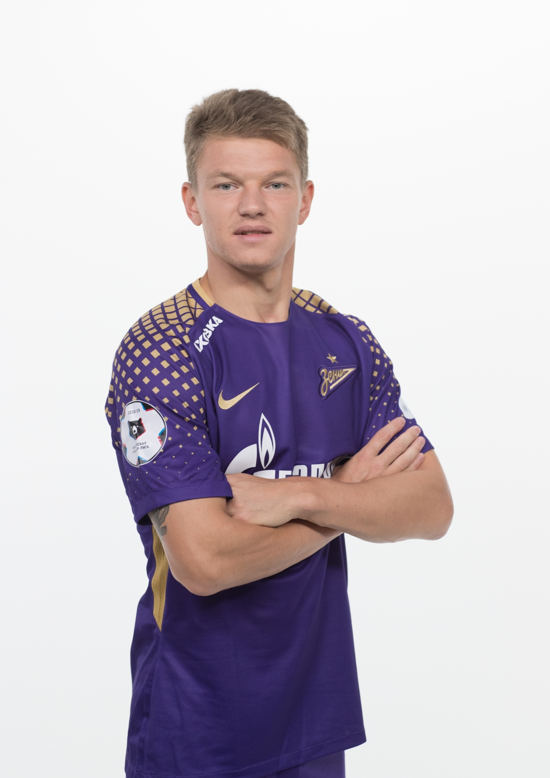 Фотосессия футболистов и тренеров основного состава ФК «Зенит» сезона 2018/19