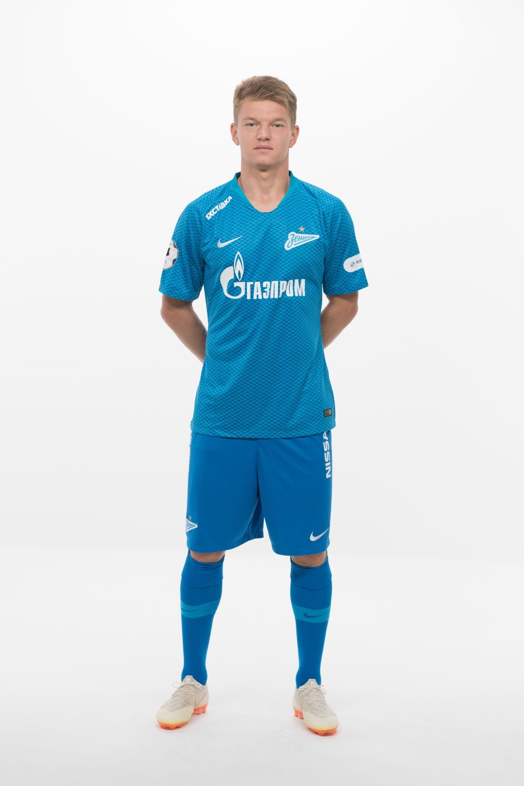 Фотосессия футболистов и тренеров основного состава ФК «Зенит» сезона 2018/19