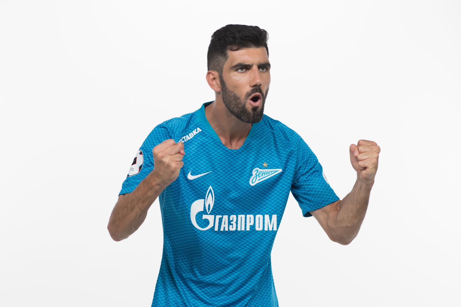 Фотосессия футболистов и тренеров основного состава ФК «Зенит» сезона 2018/19