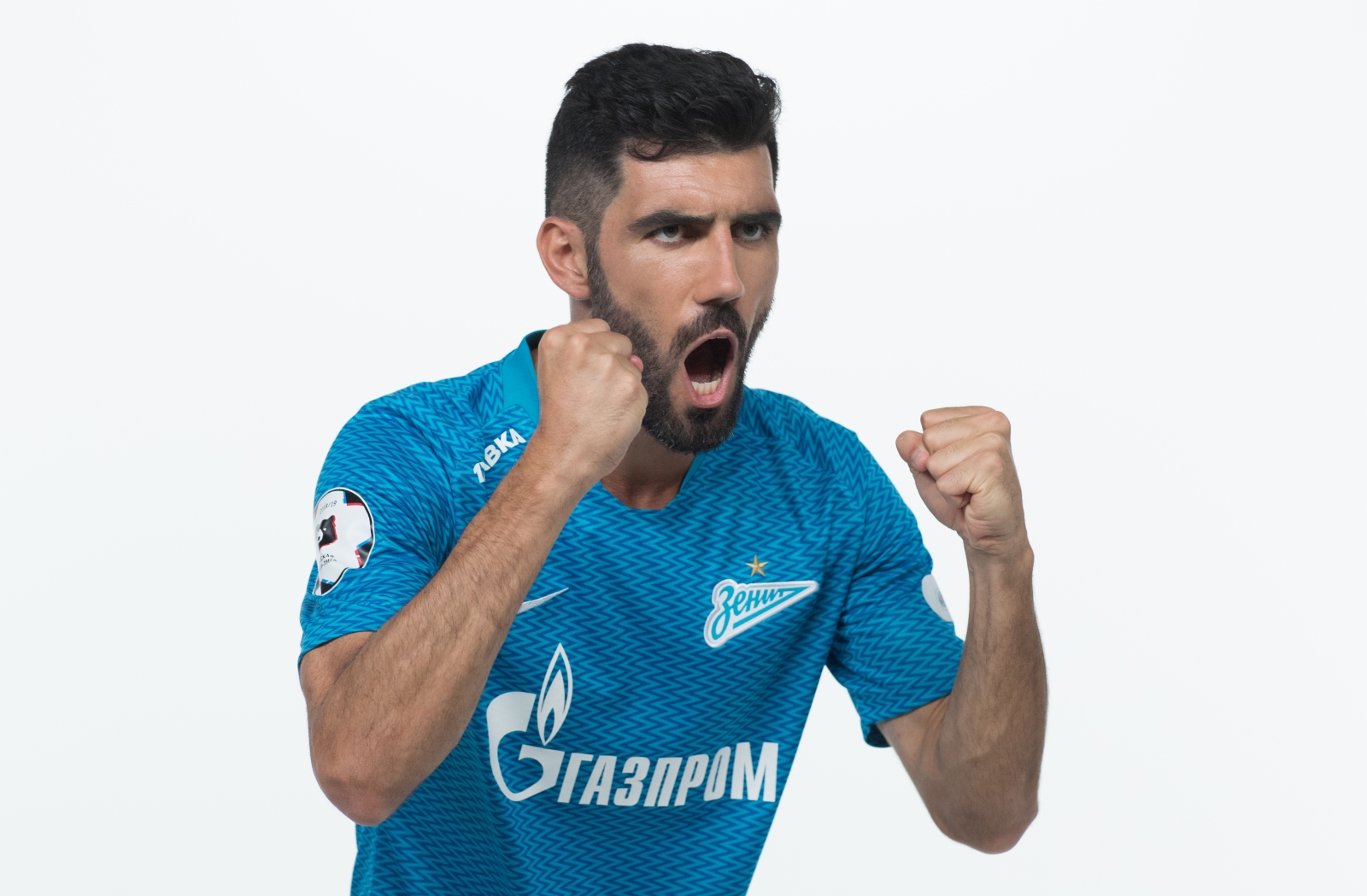 Фотосессия футболистов и тренеров основного состава ФК «Зенит» сезона 2018/19