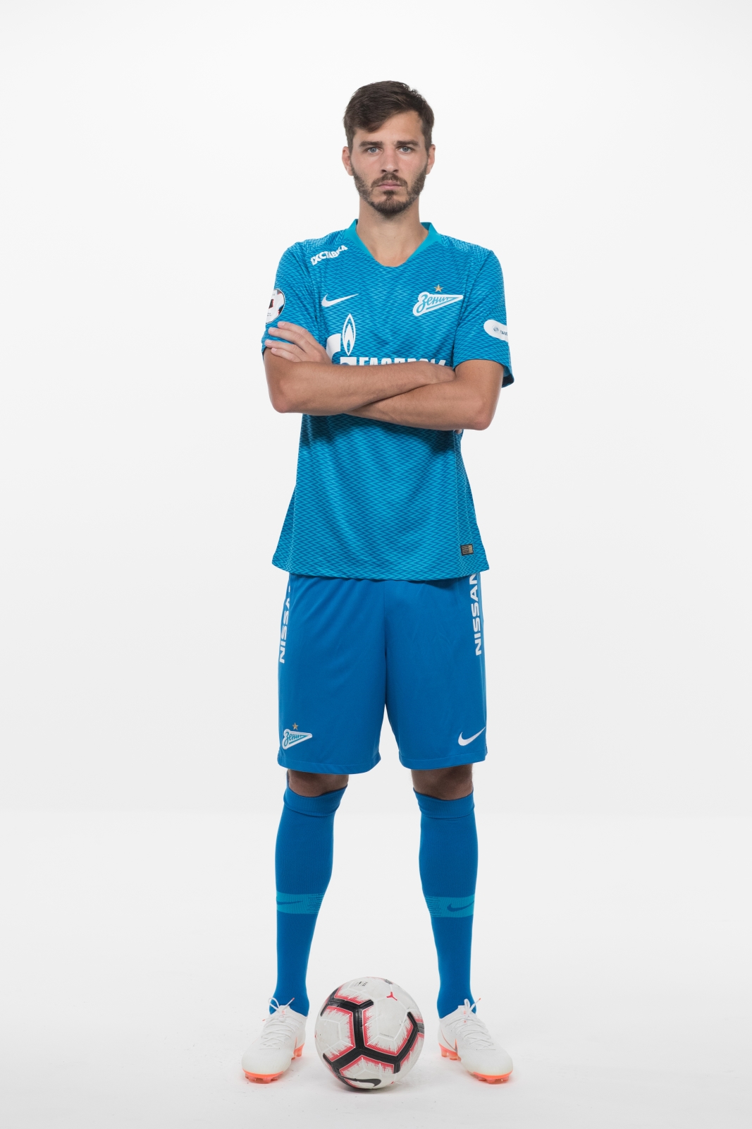 Фотосессия футболистов и тренеров основного состава ФК «Зенит» сезона 2018/19