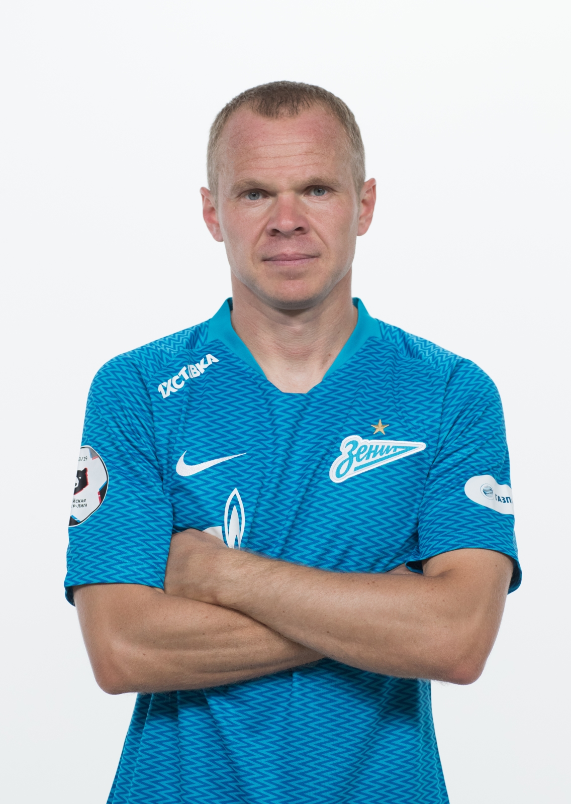 Фотосессия футболистов и тренеров основного состава ФК «Зенит» сезона 2018/19