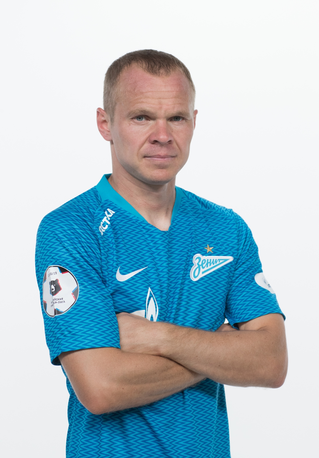 Фотосессия футболистов и тренеров основного состава ФК «Зенит» сезона 2018/19