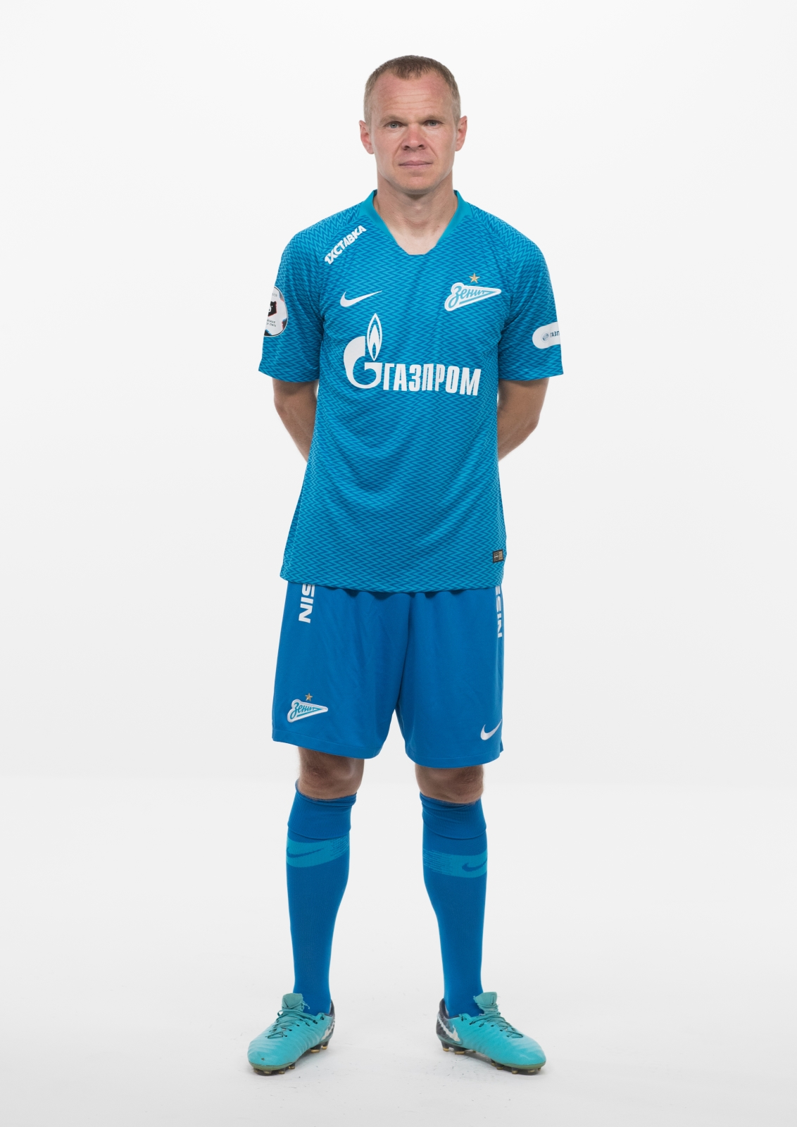 Фотосессия футболистов и тренеров основного состава ФК «Зенит» сезона 2018/19